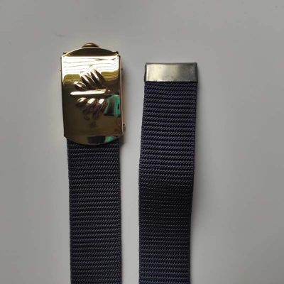 Picture of Unisex Navy Blue Belt with Metal Buckle – 1.2 in Wide-Navy Blue