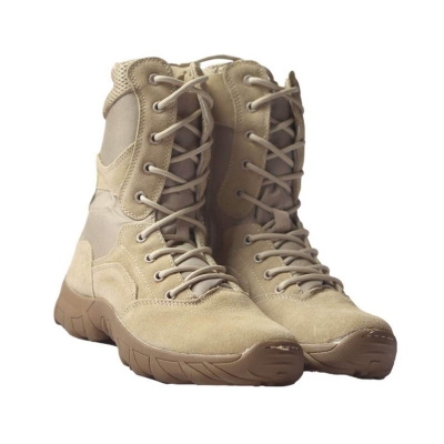 Picture of Men’s Brown Leather Zipper Desert Boots-Brown