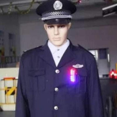 Picture of Rechargeable Red and Blue LED Shoulder Warning Light-Red & Blue