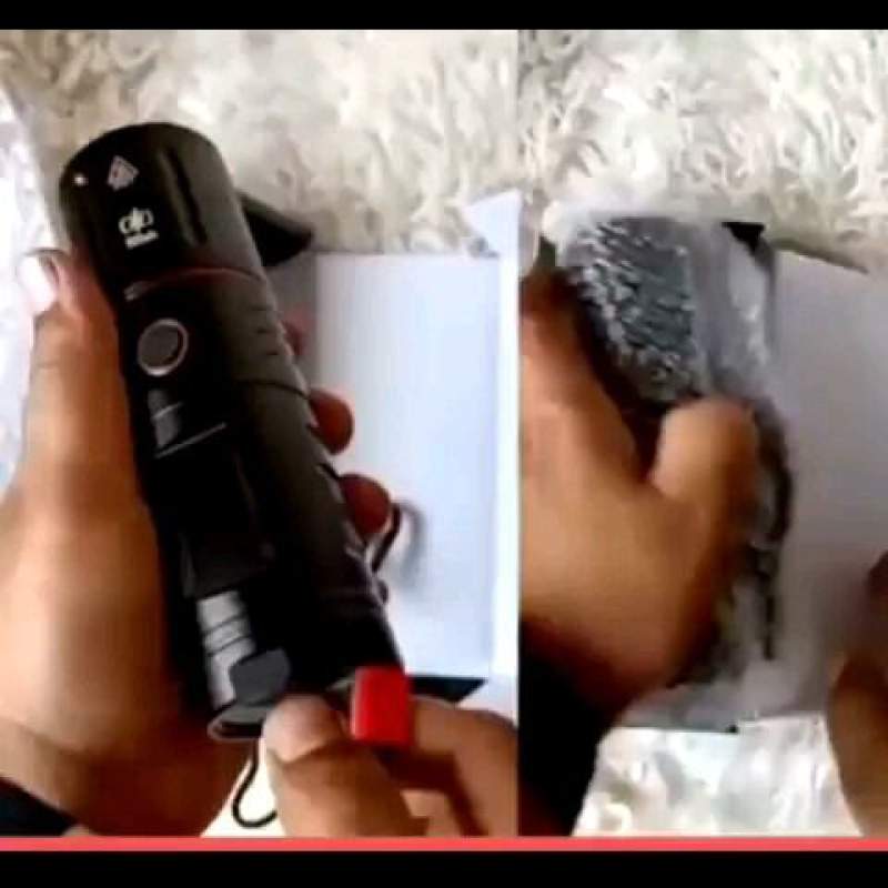 Picture of Ultra-Bright Rechargeable Zoom LED Flashlight – 20,000 mAh, 3 Modes + SOS-Black