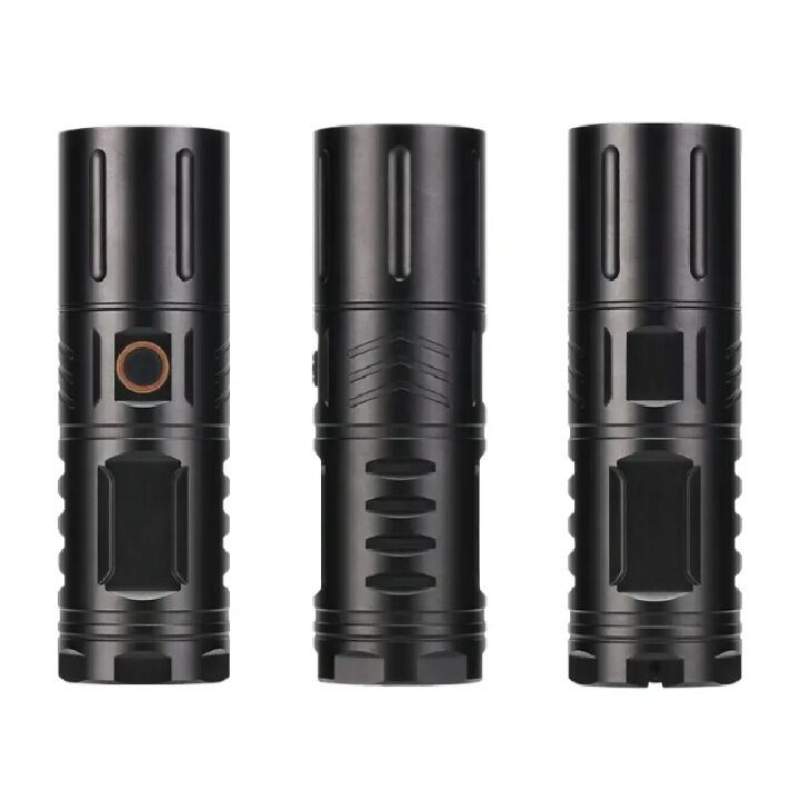 Picture of Ultra-Bright Rechargeable Zoom LED Flashlight – 20,000 mAh, 3 Modes + SOS-Black