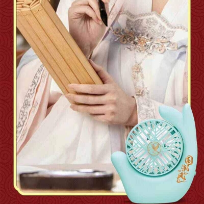 Picture of USB Desk Fan Rechargeable Fan Portable Personal Table Fan