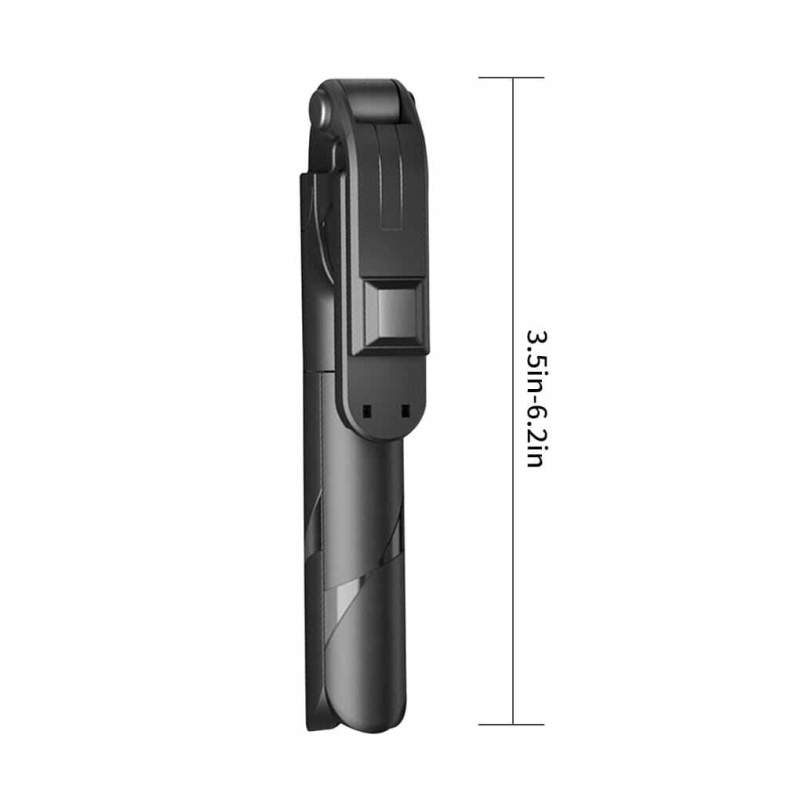 Picture of XT02 Bluetooth Extendable Selfie Stick with Wireless Remote for Making TikTok, Vlog-Black
