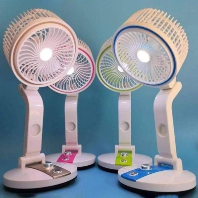 Picture of Rechargeable folding table fan with LED lights