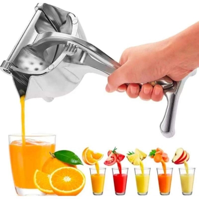 Picture of Multifunctional Real Stainless Steel Manual Juicer Hand Squeezer Fruit Juice Manual Juice Machine Orange Lemon Smoothie Citrus Juicer Press Fruit Machine-Silver