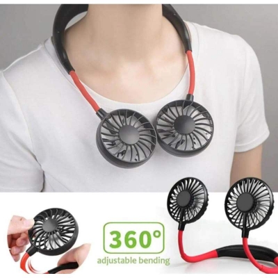 Picture of Neck Fan Portable 2000 mAh Rechargeable With USB (Neck Fan / Kitchen Fan / Sports Fan)