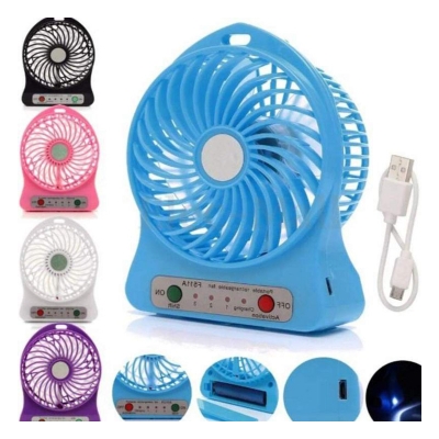 Picture of Portable Handheld Mini Rechargeable mini Fan Desk Creative Hand Dream Fan 3 Speed 1200mah Battery 5V Micro USB Charging Port for Home Office Outdoor Reading Table - charger fan-Multicolor