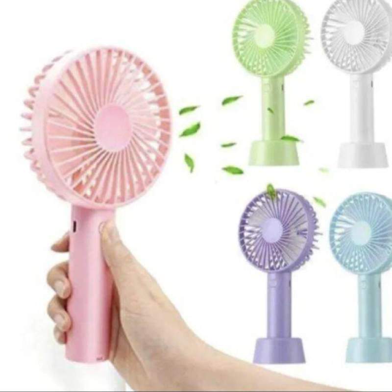 Picture of Rechargeable mini hand fan for girls make up ang baby suitable for loadsheding-Multicolor