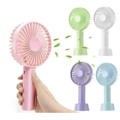 Picture of Rechargeable mini hand fan for girls make up ang baby suitable for loadsheding-Multicolor