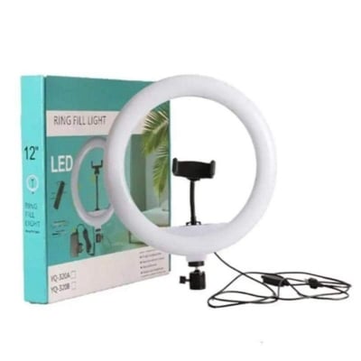 Picture of 12 inch Selfie Ring Light LED Selfie Ring Light Youtube Video Live Makeup Lamp Photo Studio Light - Ring Light-Black