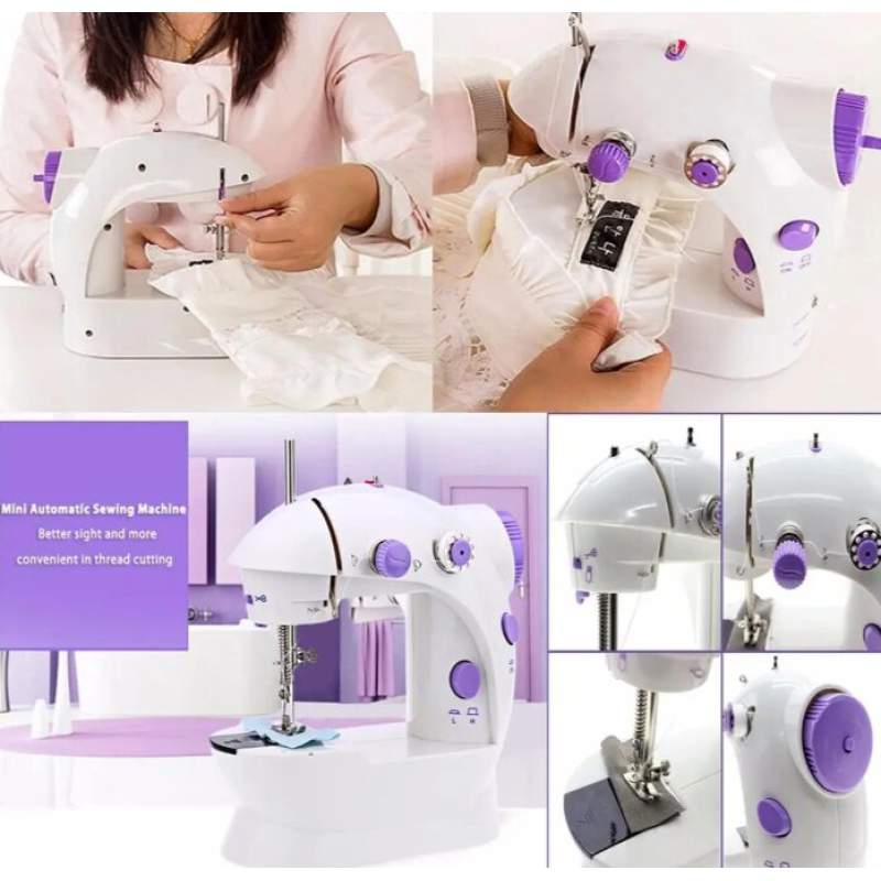Picture of Dual Speed Portable Mini Electric Pedal Sewing Machine