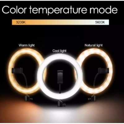 Picture of 14 Inch LED Dimmable Selfie Ring Light with Aluminum Alloy Tripod Stand for Live Stream/Tiktok/Facebook Live/ YouTube and Photography-14 inche