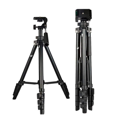 Picture of Yunteng 3388 tripod dslr camera mobile Professional tripod stand - Black-Black