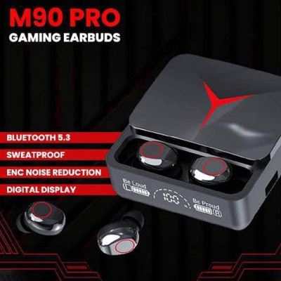 Picture of M90 Pro TWS Earphones HD Voice Noise Cancelling Earbuds-Black