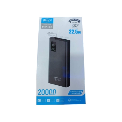 Picture of MOXX 22.5W 20000 Digital Display Quick Charge Power Bank (MP-20) - Super fast charging Power Bank-Multicolor