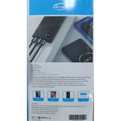 Picture of MOXX 22.5W 20000 Digital Display Quick Charge Power Bank (MP-20) - Super fast charging Power Bank-Multicolor
