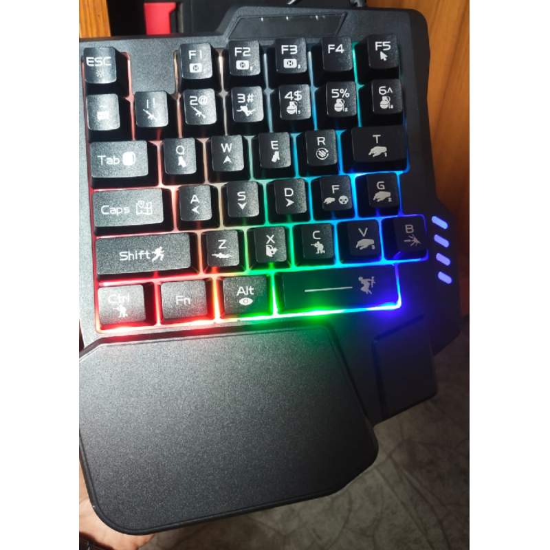 Picture of PUBG /FREEFIRE RGB Gaming Keyboard-Black
