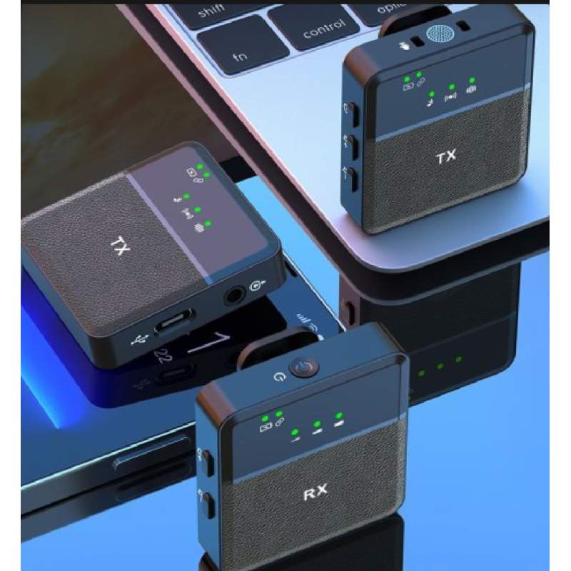 Picture of SX9 dual mini wireless microphone body conference system dual square wireless lavalier wireless microphone