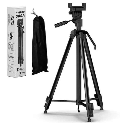 Picture of 380A Mobile Stand Camera Stand Pro TikTok Tripod Stand Featuring a 5 feet Tripod and Three Way head-Black