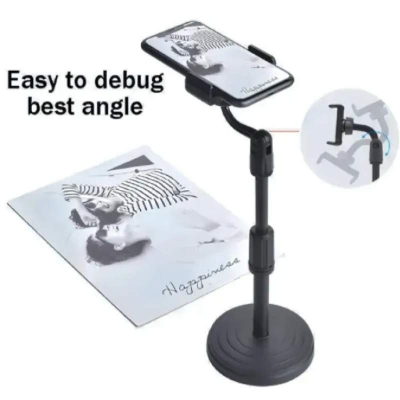 Picture of Height adjustable Mobile Phone Stand Tripod-Black