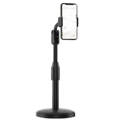 Picture of Height adjustable Mobile Phone Stand Tripod-Black