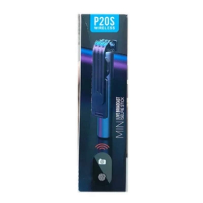 Picture of P20S Foldable Mini Tripod With Fill Light And Bluetooth Remote – Black-Black