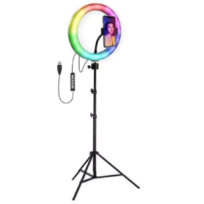 Picture of RGB 10 inches Ring Light set with 7 Foot stand-Black