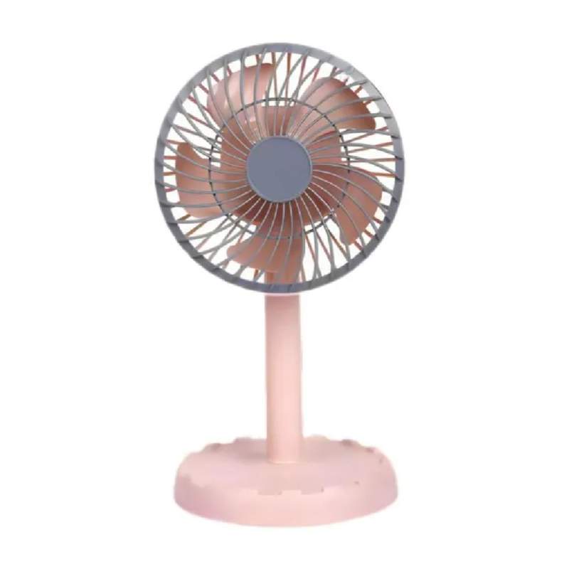 Picture of JY SUPER  2218 professional rechargeable portable mini table fan strong wind left to right oscillating angle 45 degrees AC/ DC-Multicolor