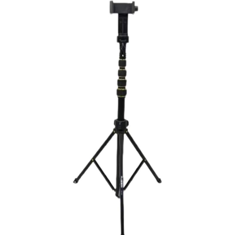 Picture of Plokama PK-998 Photograph Tripod & Selfie Stick Multiple Device Usage Height Adjut Stable and Linshakable with Remote (200CM)-Black