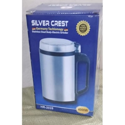 Picture of Silver Crest Electric Grinder 1500W Stainless Steel Spice & Coffee Grinder,Heavy Duty Kitchen Machine-Silver