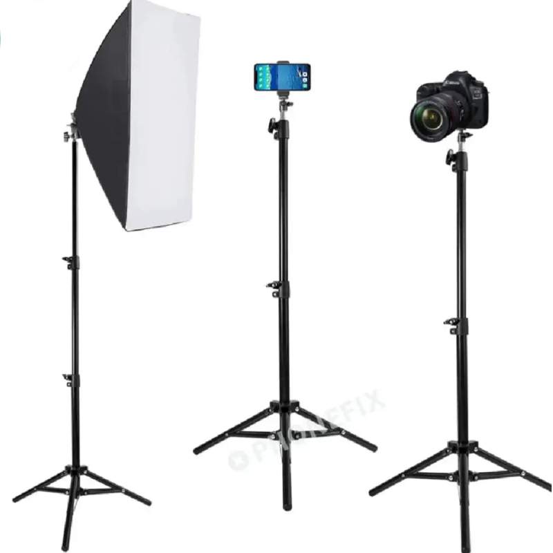 Picture of NeePho NP-9988 9ft Heavy Duty Light Stand Tripod for Ring Light, Softbox & Studio Light – Adjustable & Durable-Black