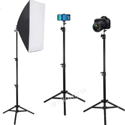 Picture of NeePho NP-9988 9ft Heavy Duty Light Stand Tripod for Ring Light, Softbox & Studio Light – Adjustable & Durable-Black