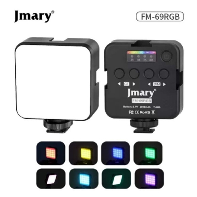 Picture of JMARY FM-69RGB Portable RGB Mini Video Light Camera Light Photography Lighting Lamp-Black