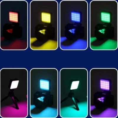 Picture of JMARY FM-69RGB Portable RGB Mini Video Light Camera Light Photography Lighting Lamp-Black