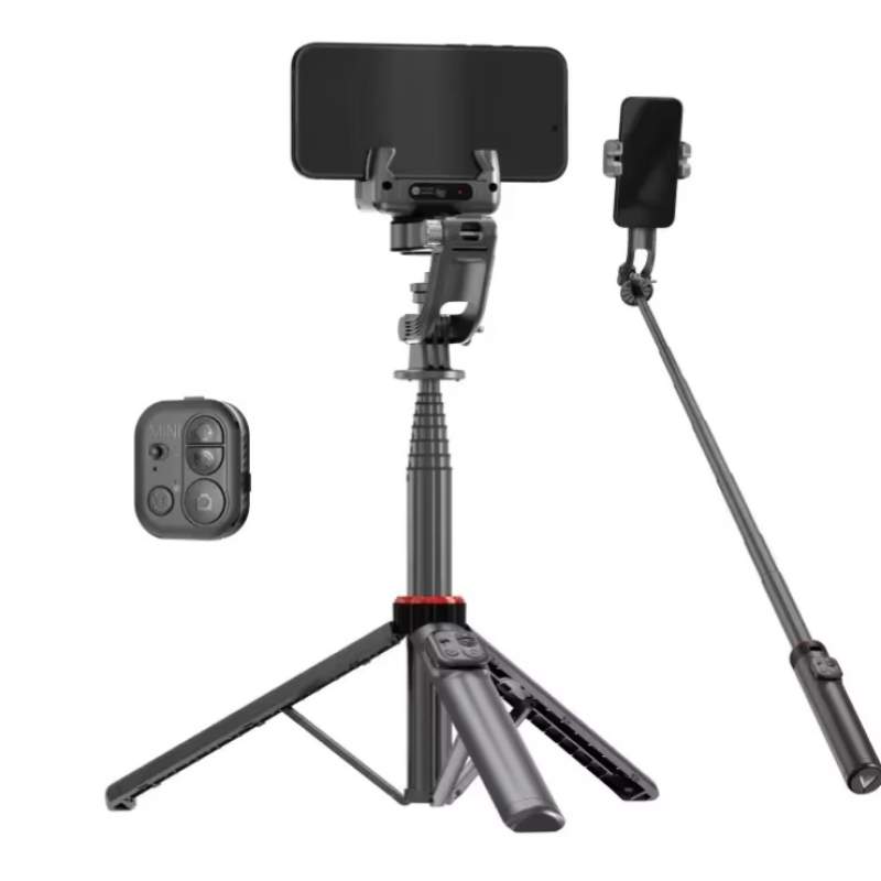 Picture of C22 Handheld Gimbal 360° AI Face Tracking Shoot Stabilizer Selfie Stick Desktop Tripod with Multifunction Remote for Smartphoes-Black