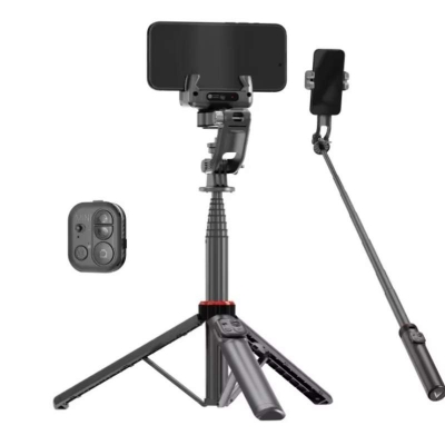 Picture of C22 Handheld Gimbal 360° AI Face Tracking Shoot Stabilizer Selfie Stick Desktop Tripod with Multifunction Remote for Smartphoes-Black