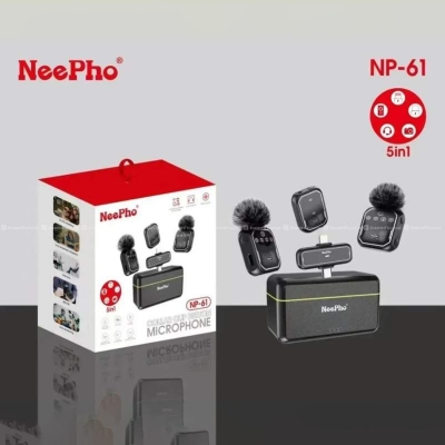 Picture of NeePho NP-61 Wireless Microphone For Type-C & iPhone-Black