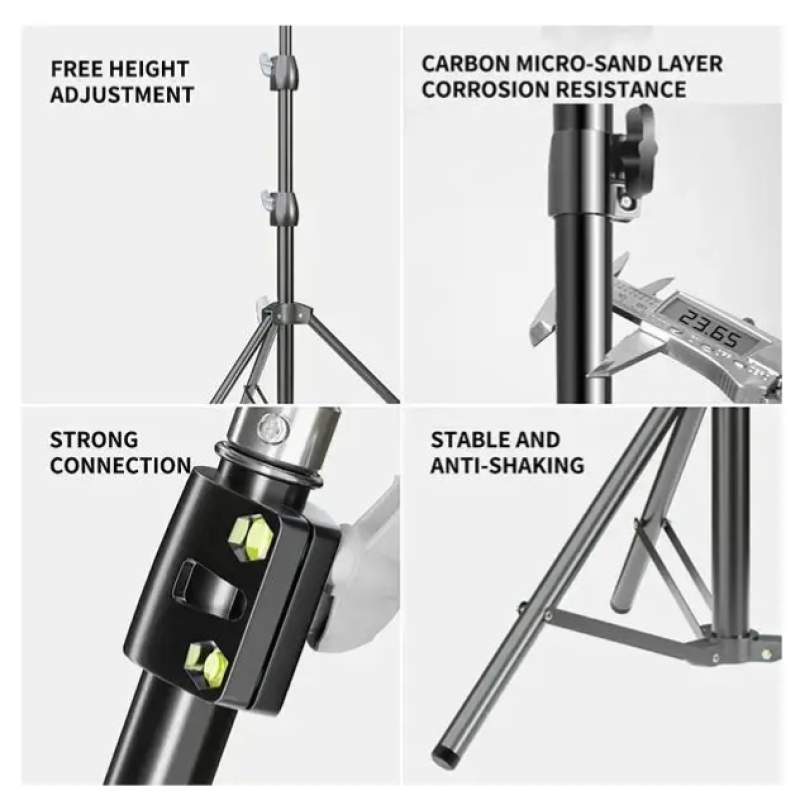 Picture of Plokama PK-8899 Photography Tripod Stand/Ring Light Stand-Black