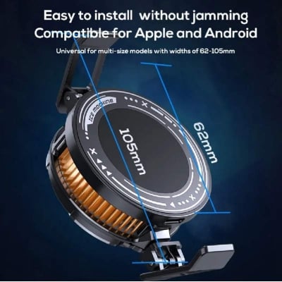 Picture of MEMO CX07 Magnetic Universal Mobile Phone Cooler Semiconductor Cooling Back Clip Phone Radiator for Phone-Black