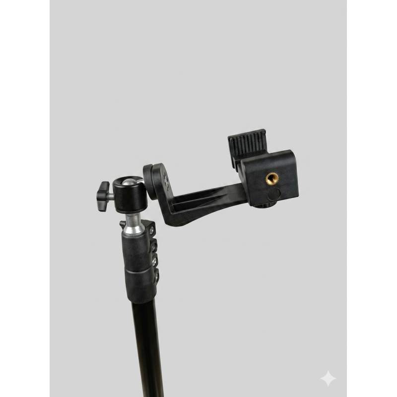 Picture of Ring Light Tripod 7 Foot Stand with Adjustable Mobile Holder-Black