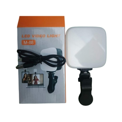 Picture of M88 LED Video Light for Mobile & Laptop | Rechargeable Portable Fill Light for Video Call, Live Streaming & Content Creation M88 LED Video Light for Mobile & Laptop | Rechargeable Portable Fill Light for Video Call, Live Streaming & Content Creation-Black