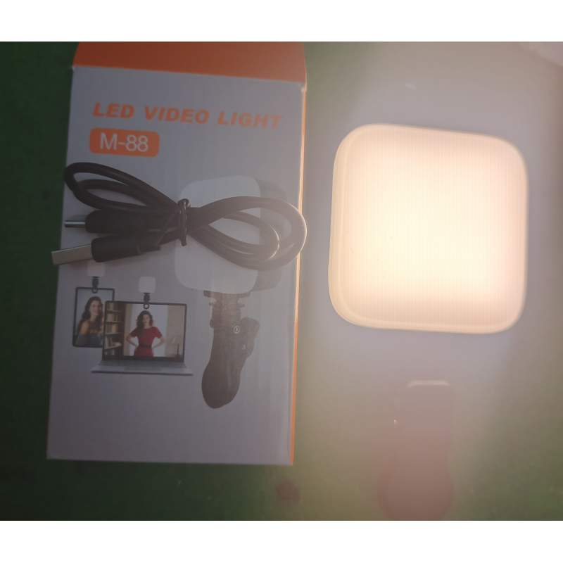Picture of M88 LED Video Light for Mobile & Laptop | Rechargeable Portable Fill Light for Video Call, Live Streaming & Content Creation M88 LED Video Light for Mobile & Laptop | Rechargeable Portable Fill Light for Video Call, Live Streaming & Content Creation-Black