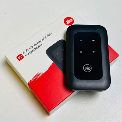 Picture of JIO 4G Wifi Airport pocket Router with Battery Type -C charging-Black
