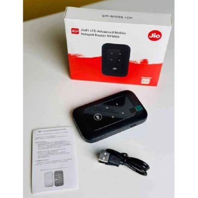 Picture of JIO 4G Wifi Airport pocket Router with Battery Type -C charging-Black