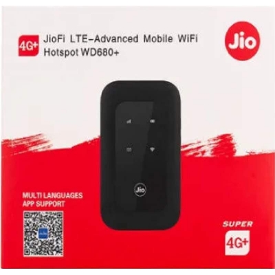 Picture of JIO 4G Wifi Airport pocket Router with Battery Type -C charging-Black