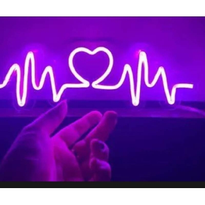 Picture of 5 Meter/16 feet RGB Neon Light with App & Remote Control Magic RGB Neon Strip Light(havy duty)-Multicolor