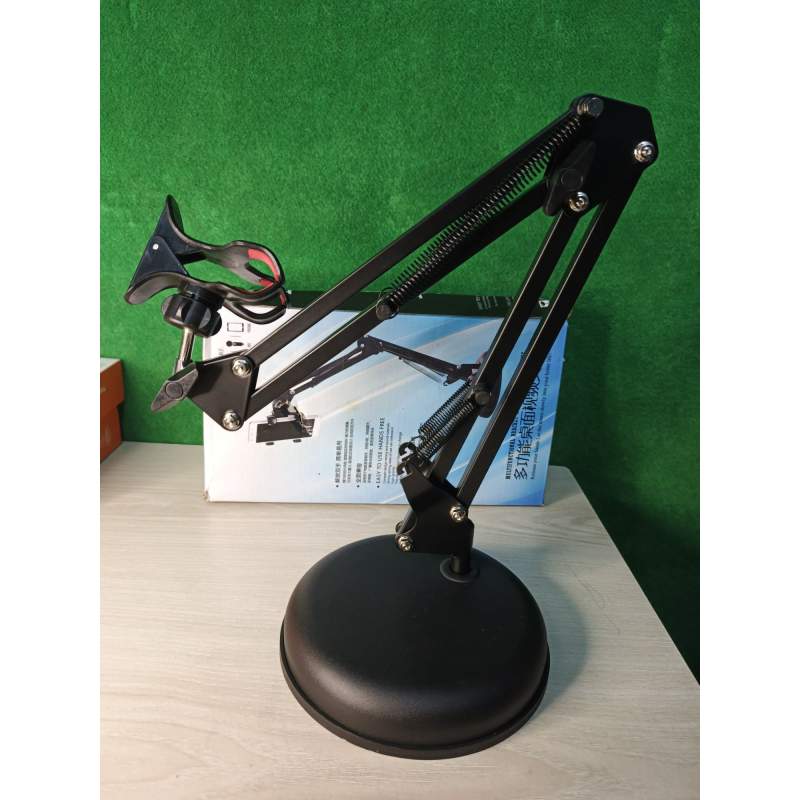 Picture of Multifunctional Desktop Live Broadcast Stand - Adjustable Tabletop Suspension Arm Phone & Tablet Holder-Black