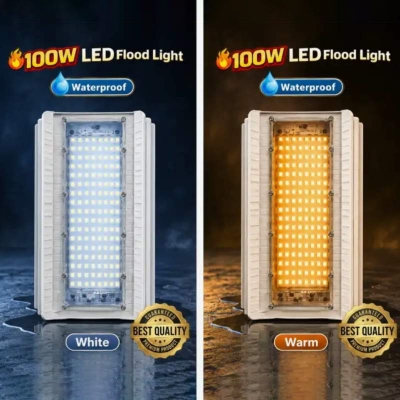 Picture of LED Flood Lights Lodine Tungsten White LED + Warm 100w Halogen modern Construction Site Lighting Waterproof AC 220v-240v