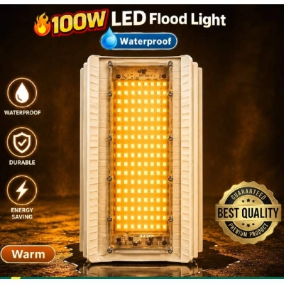 Picture of LED Flood Lights Lodine Tungsten White LED + Warm 100w Halogen modern Construction Site Lighting Waterproof AC 220v-240v