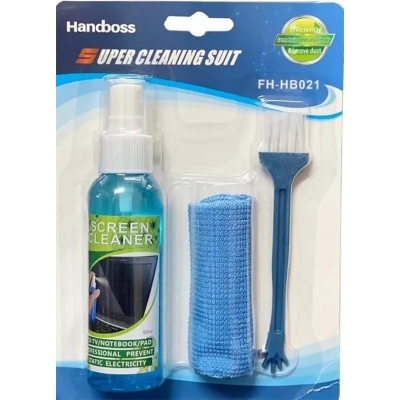 Picture of HANDBOSS HB021 Super Cleaning Suit Kit For Screen Cleaner LED & LCD TV Computer Monitor Laptop and Mobile Desktop next